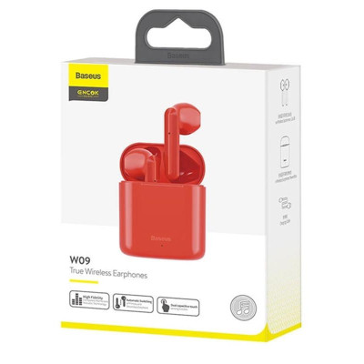 Bluetooth-гарнітура Baseus Encok TWS W09 Red (NGW09-09)