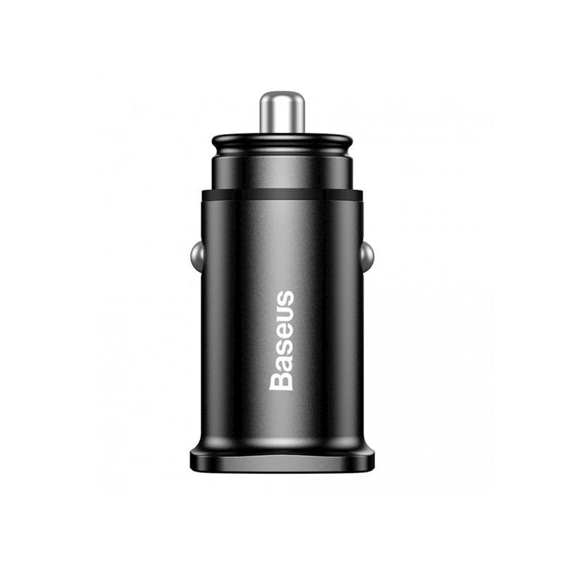 Автомобільний зарядний пристрій Baseus Square Metal (2USB, 5A) 30W Black (CCALL-DS01)