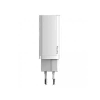 Мережевий зарядний пристрій Baseus GaN2 Lite (2USB) 65W White (CCGAN2L-E02)