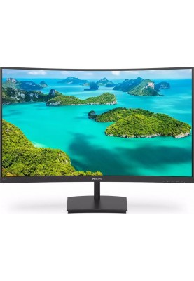 Монiтор Philips 23.6" 241E1SC/00 VA Black Curved