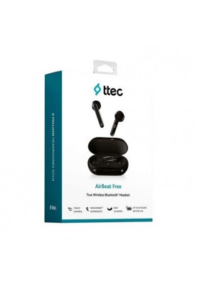Bluetooth-гарнітура Ttec AirBeat Free True Wireless Headsets Black (2KM133S)