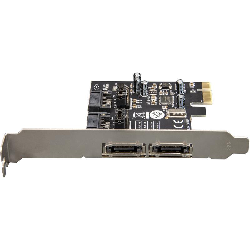 Контролер Frime ASM1061 (ECF-PCIEto2.2SATAIII.LP) PCI-E-2xеSATA+2xSATA III