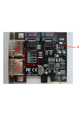 Контролер Frime ASM1061 (ECF-PCIEto2.2SATAIII.LP) PCI-E-2xеSATA+2xSATA III