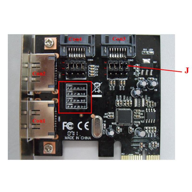 Контролер Frime ASM1061 (ECF-PCIEto2.2SATAIII.LP) PCI-E-2xеSATA+2xSATA III