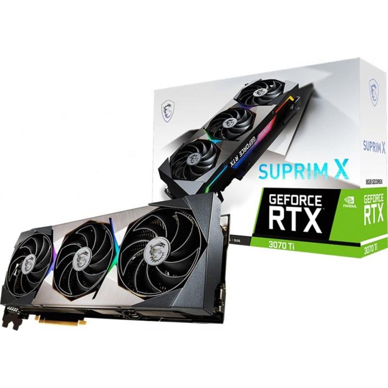 Видеокарта GF RTX 3070 Ti 8GB GDDR6X Suprim X MSI (GeForce RTX 3070 Ti SUPRIM X 8G)