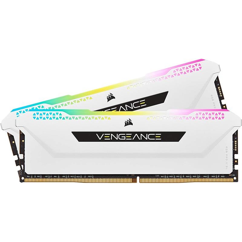 Модуль пам`ятi DDR4 2x8GB/3600 Corsair Vengeance RGB Pro SL White (CMH16GX4M2D3600C18W)