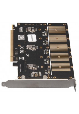 Контролер Frime WCH382L (ECF-PCIEtoSSD010) PCI-E-5xM.2 (B Key)