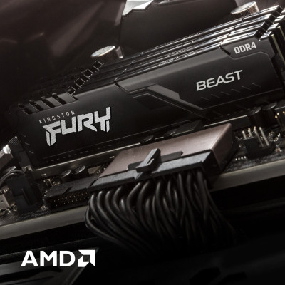 Модуль пам`ятi DDR4 2x16GB/3200 Kingston Fury Beast Black (KF432C16BBK2/32)