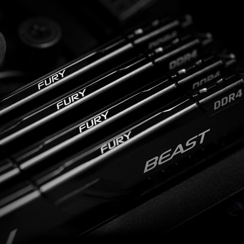 Модуль пам`ятi DDR4 4x32GB/3200 Kingston Fury Beast Black (KF432C16BBK4/128)