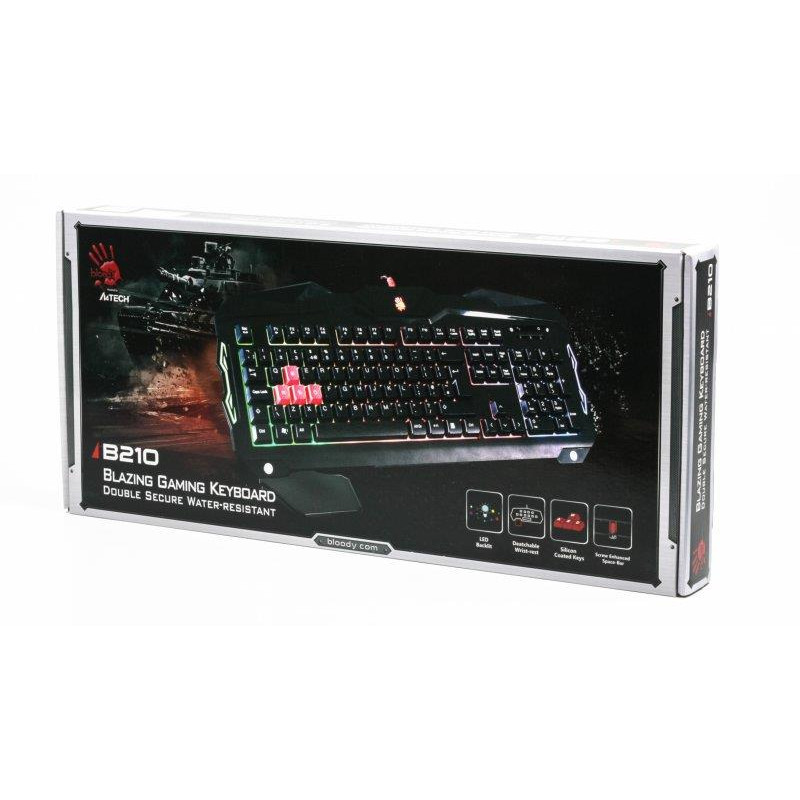 Клавіатура A4Tech Bloody B210 Black USB