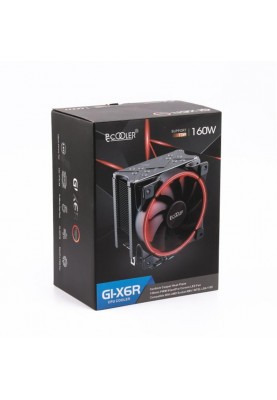 Кулер процесорний PCCooler GI-X6R Red