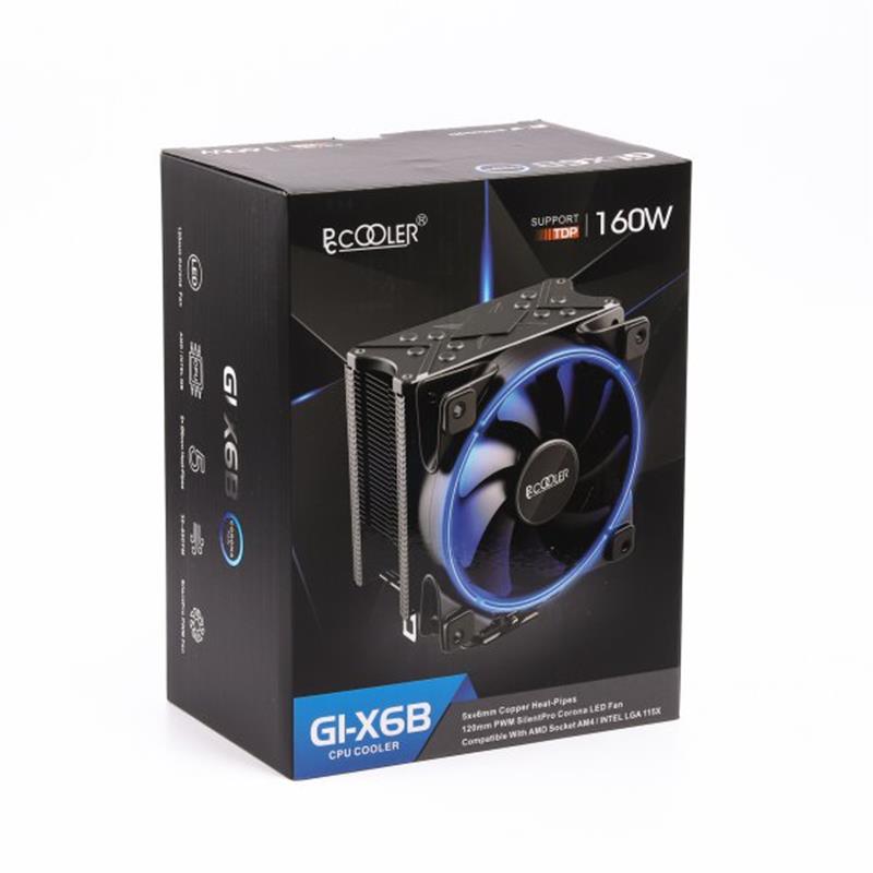 Кулер процесорний PCCooler GI-X6B Blue