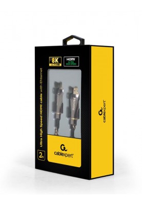 Кабель Cablexpert HDMI - HDMI V 2.1 (M/M), 2 м, чорний (CCBP-HDMI8K-2M) коробка