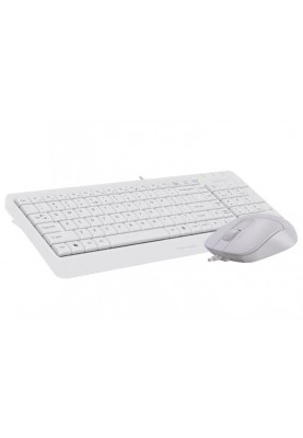 Комплект (клавіатура, миша) A4Tech F1512 White USB