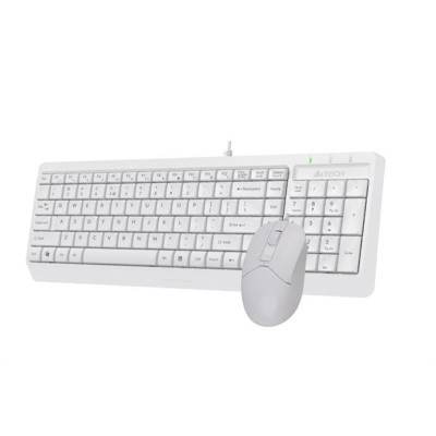 Комплект (клавіатура, миша) A4Tech F1512 White