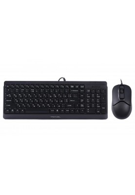 Комплект (клавіатура, миша) A4Tech F1512 Black USB