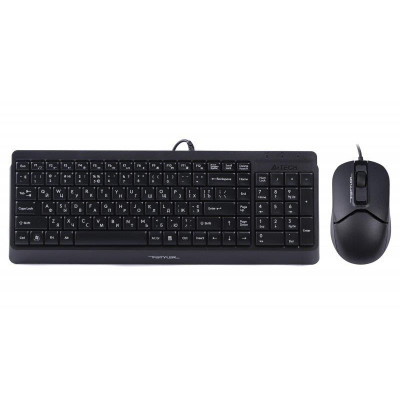 Комплект (клавіатура, миша) A4Tech F1512 Black