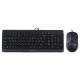 Комплект (клавіатура, миша) A4Tech F1512 Black