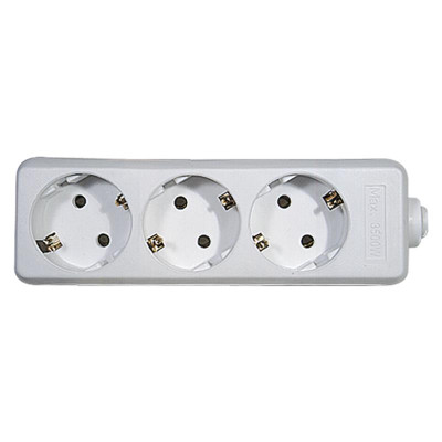 Колодка подовжувача Emos (P0320) 3 розетки White