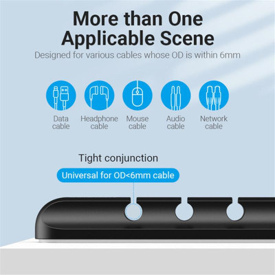 Організатор кабелю Vention KBRB0 Black Організатор кабелю Vention KBRB0 Black