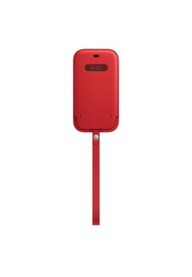 Чохол на руку Apple Leather Sleeve with MagSafe для Apple iPhone 12/12 Pro RED (MHYE3)