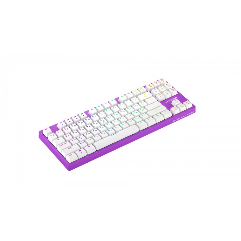 Клавиатура Hator Rockfall EVO TKL Optical Ukr (HTK-633) Lilac USB