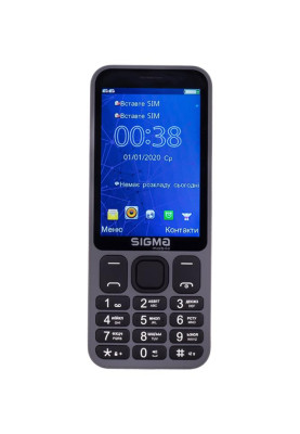 Мобiльний телефон Sigma mobile X-Style 351 Lider Dual Sim Grey (4827798121955)