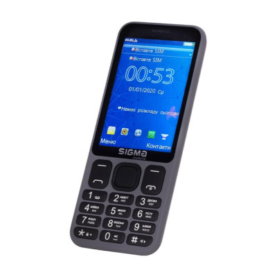 Мобiльний телефон Sigma mobile X-Style 351 Lider Dual Sim Grey (4827798121955)