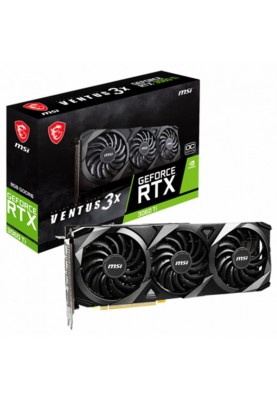 Відеокарта GF RTX 3060 Ti 8GB GDDR6 Ventus 3X OC MSI (GeForce RTX 3060 Ti VENTUS 3X 8G OC LHR)