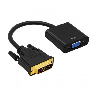 Адаптер Voltronic VGA - DVI (F/M), 0.1 м, Black (YT-C-DVI-(M)/VGA(F)/12138)