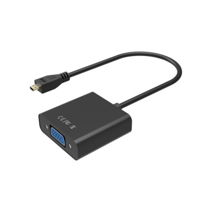 Конвертер Voltronic YT-C-mcHDMI(M)/VGA(F)-B (16537) micro HDMI-VGA
