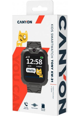 Детские смарт-часы Canyon Tony CNE-KW31BB Black