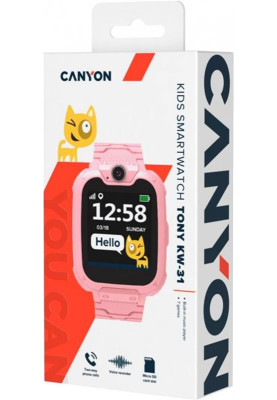 Детские смарт-часы Canyon Tony CNE-KW31RR Pink