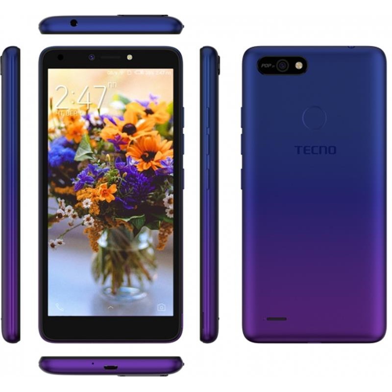 Смартфон Tecno Pop 2F (B1G) 1/16GB Dual Sim Dawn Blue (4895180766015)