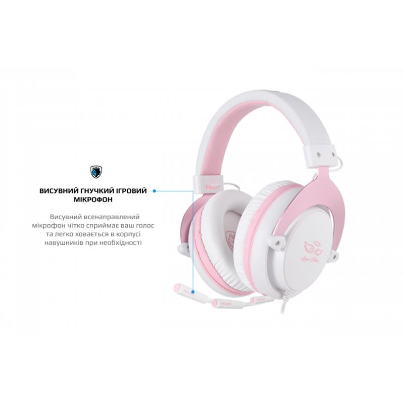 Гарнітура Sades SA-723 Mpower Pink/White (sa723pnj)