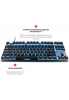 Клавіатура бездротова Motospeed GK82 Outemu Blue Black (mtgk82bmb)