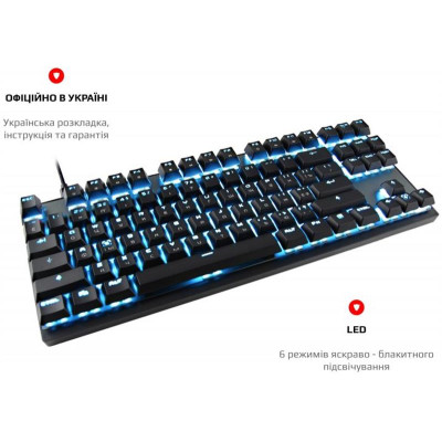 Клавіатура бездротова Motospeed GK82 Outemu Blue Black (mtgk82bmb)