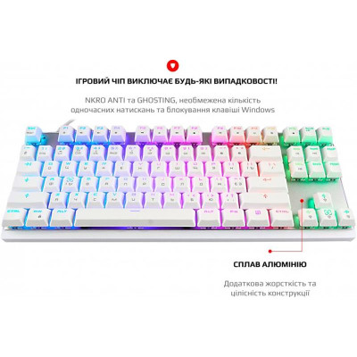 Клавіатура Motospeed K82 Outemu Red White (mtk82wmr)