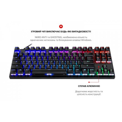 Клавіатура Motospeed K82 Outemu Red Ukr Black (mtk82mr)