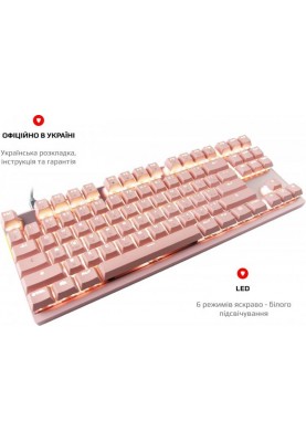 Клавіатура бездротова Motospeed GK82 Outemu Red Pink (mtgk82pmr)