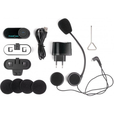 Bluetooth-мотогарнітура для шолома FreedConn T-Com VB радіо, інтерком 700 м (fdtcmvb)
