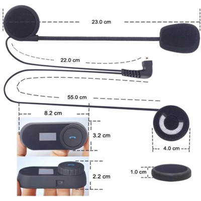 Bluetooth-мотогарнітура для шолома FreedConn T-Com SC дисплей, радіо, інтерком 1000 м (fdtcmsc)