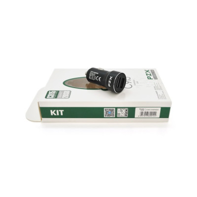 Автомобільний зарядний пристрій PZX C915 (2хUSB, 2.4A) Black (YT-C915/19012)