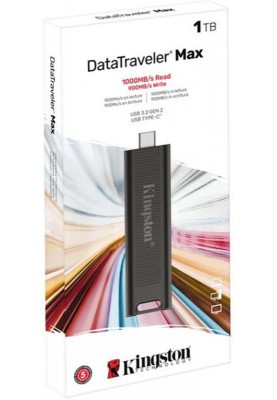 Флеш-накопичувач USB3.2 1TB Type-C Kingston DataTraveler Max Black (DTMAX/1TB)