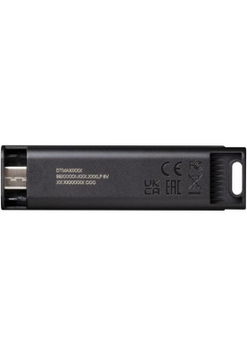 Флеш-накопичувач USB3.2 256GB Type-C Kingston DataTraveler Max Black (DTMAX/256GB)