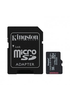 Карта пам`ятi MicroSDHC 32GB UHS-I/U3 Class 10 Kingston Industrial + SD-adapter (SDCIT2/32GB)