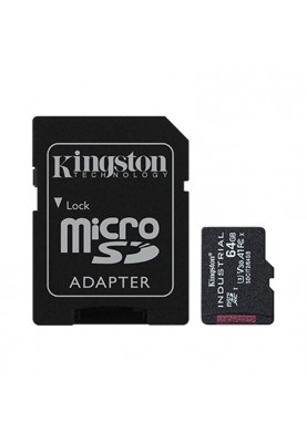 Карта пам`ятi MicroSDHC 64GB UHS-I/U3 Class 10 Kingston Industrial + SD-adapter (SDCIT2/64GB)