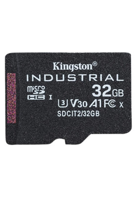 Карта пам`ятi MicroSDHC 32GB UHS-I/U3 Class 10 Kingston Industrial (SDCIT2/32GBSP)