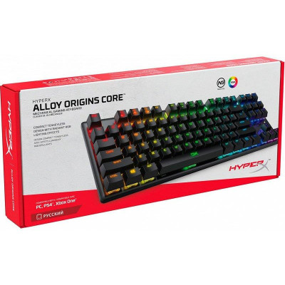 Клавіатура HyperX Alloy Origins Core Blue RGB (4P5P2AX) Black USB