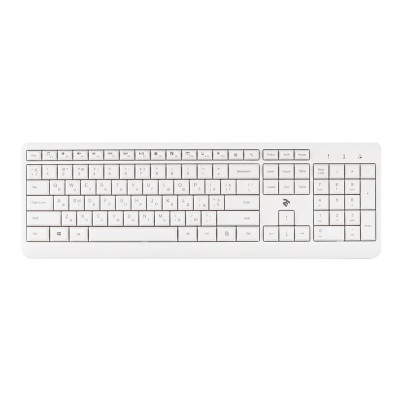 Клавіатура бездротова 2E KS220 WL Ukr White (2E-KS220WW)